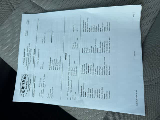 2017 Toyota Camry LE