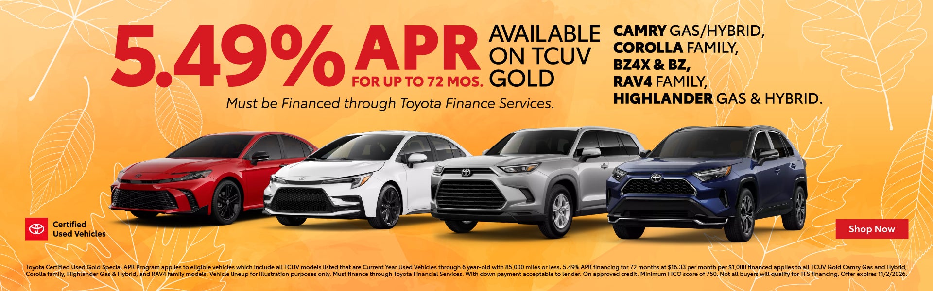5.49% APR Offer